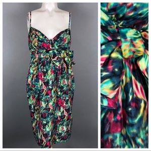 J Crew collection abstract floral dress